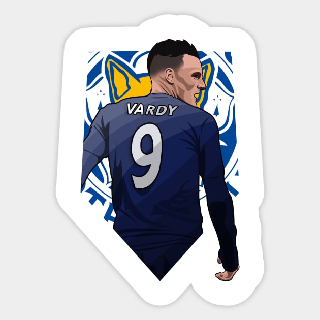 Jamie Vardy Sticker by siddick49